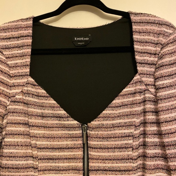 Bebe Black and Pink Long Sleeve Jacket - Picture 4 of 7
